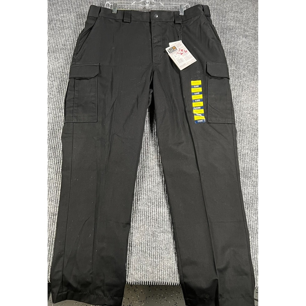 5.11 Tactical Series Pants Mens Size 40x33 Black Cargo Law Enforcement New